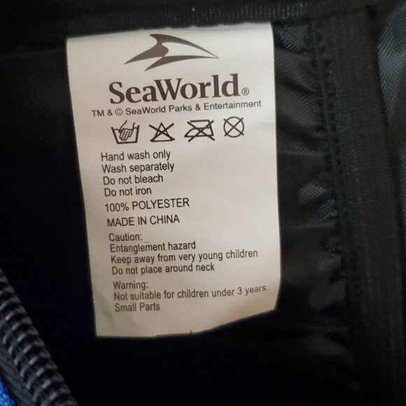 Sea World San Antonio Official Backpack Large Blue Black Multiple Pocket… - Picture 8 of 8